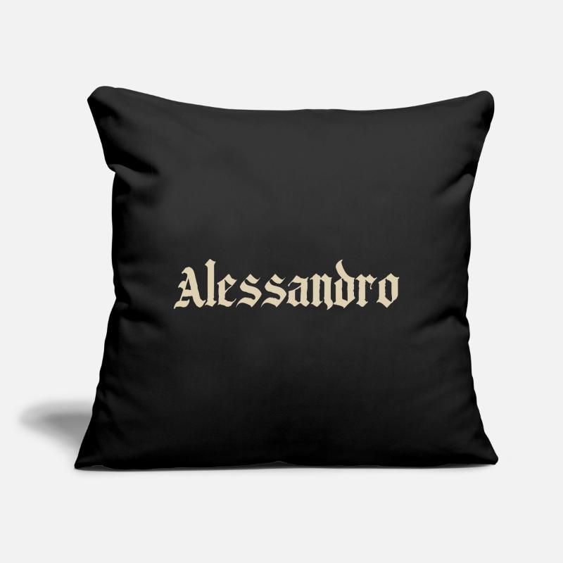 Alessandro Gothic Script Sofakissen mit Füllung 45 x 45 cm