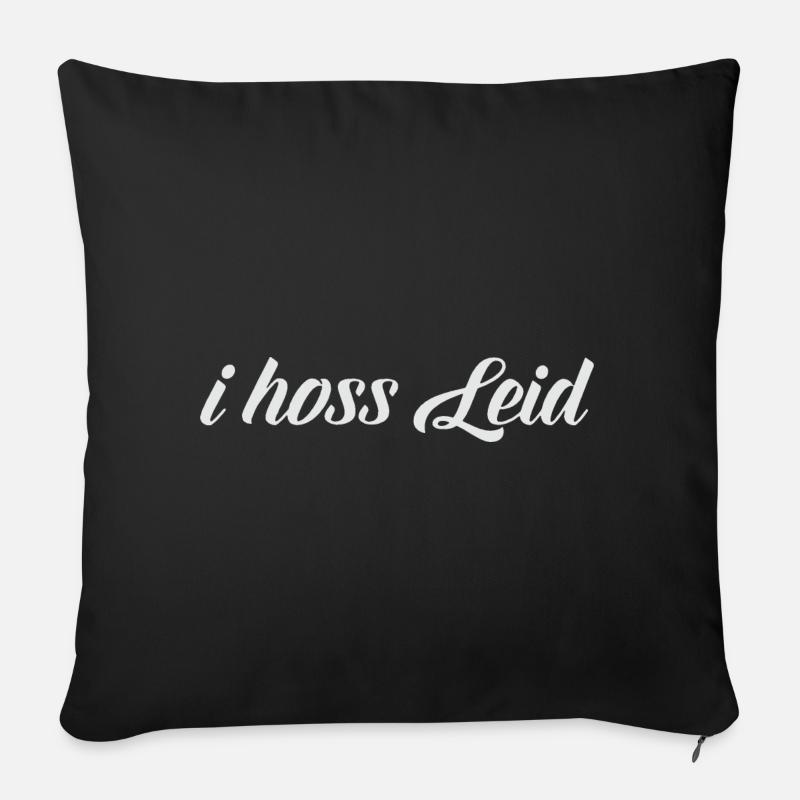 i hoss Leid - Sofakissen mit Füllung 45 x 45 cm - Schwarz