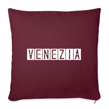 Venezia Airport Sign - Sofa pillow with filling 45cm x 45cm - burgundy - Front