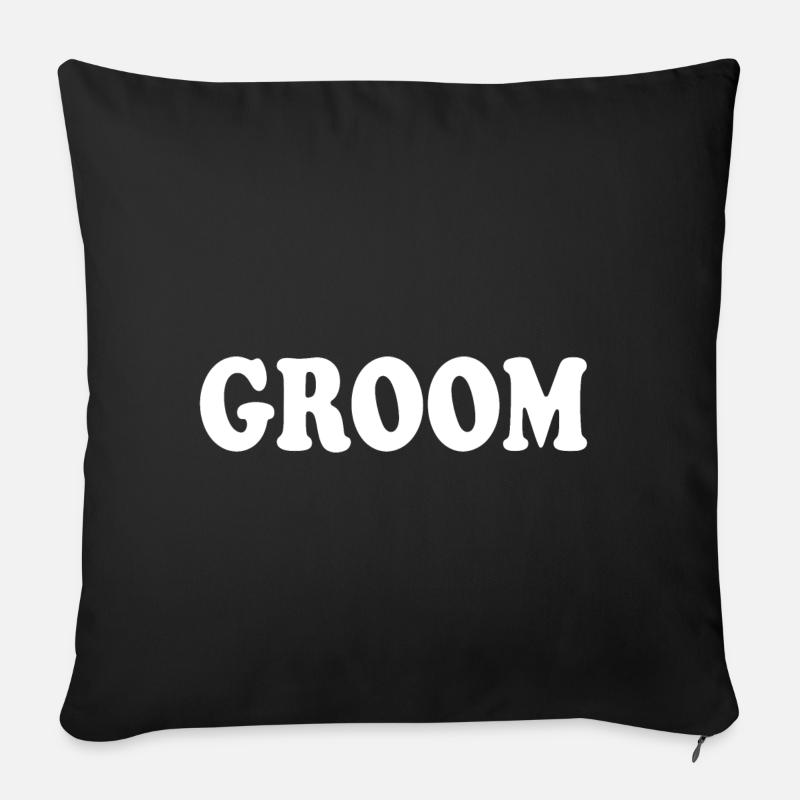 Groom - Sofakissen mit Füllung 45 x 45 cm - Schwarz