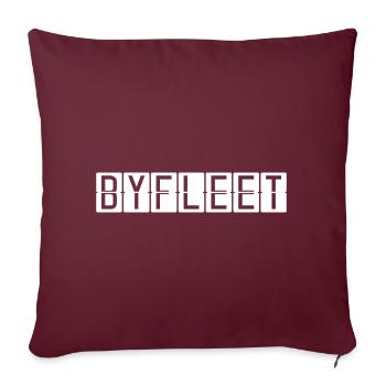 Byfleet Flughafentafel - Sofakissen mit Füllung 45 x 45 cm - Burgunderrot - Vorne