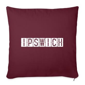 Ipswich Flughafentafel - Sofakissen mit Füllung 45 x 45 cm - Burgunderrot - Vorne