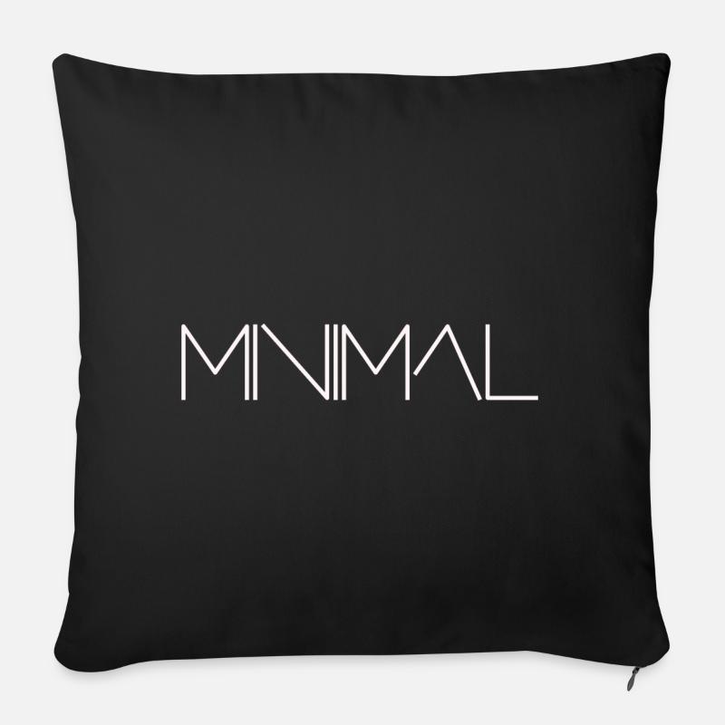 minimal - Sofa pillow with filling 45cm x 45cm - black