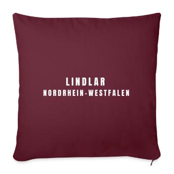 Spremberg, Brandebourg - Coussin et housse de 45 x 45 cm - bordeaux - Devant