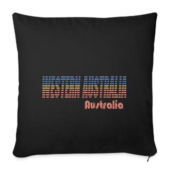 WESTERN AUSTRALIA - Sofakissen mit Füllung 45 x 45 cm - Schwarz - Vorne