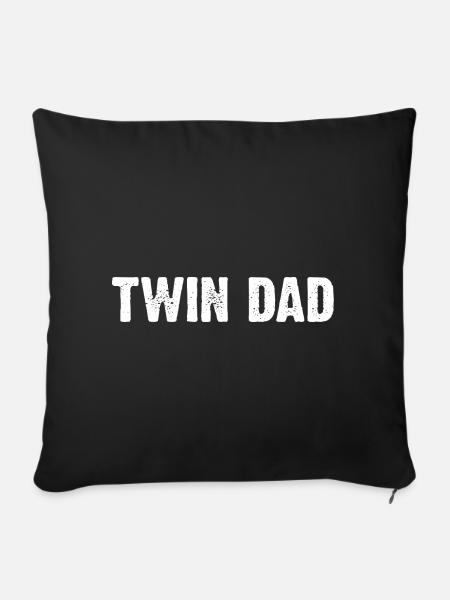 Twin Dad - Sofakissen mit Füllung 45 x 45 cm - Schwarz
