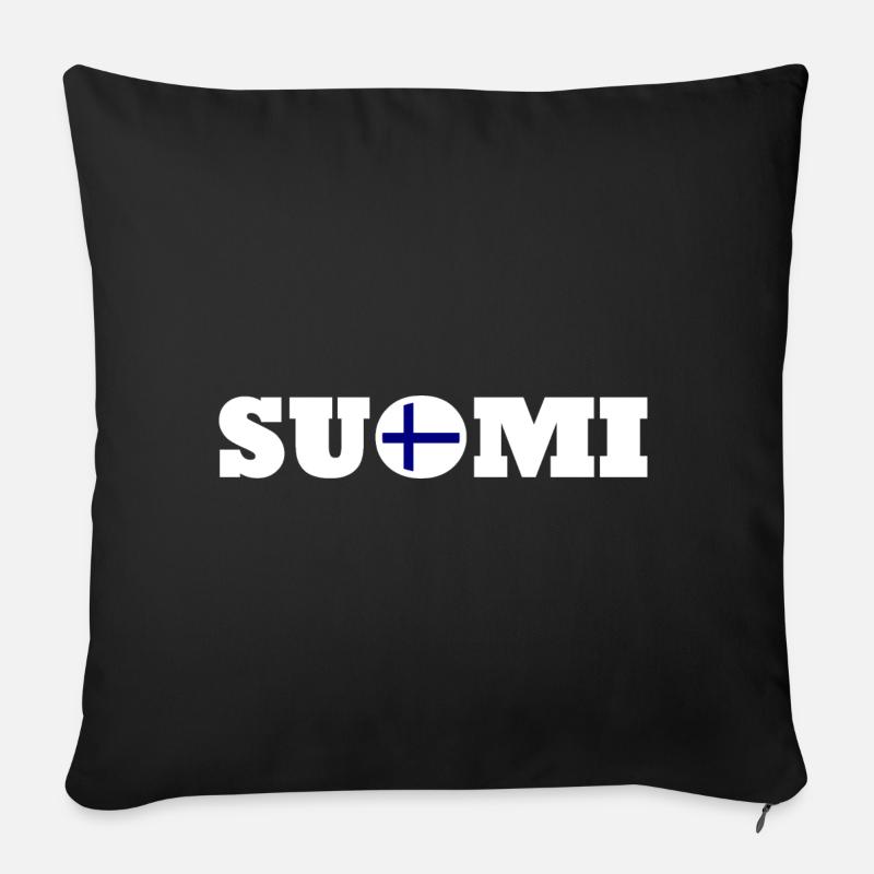 Suomi - Sofakissen mit Füllung 45 x 45 cm - Schwarz