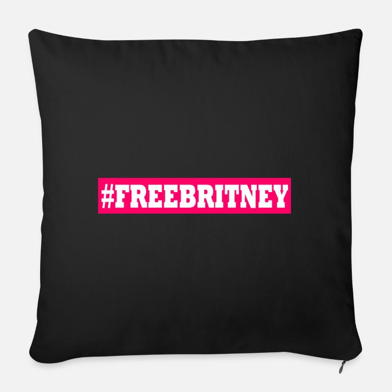 free britney - Sofakissen mit Füllung 45 x 45 cm - Schwarz