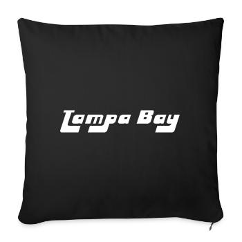 Tampa Bay USA - Sofa pillow with filling 45cm x 45cm - black - Front