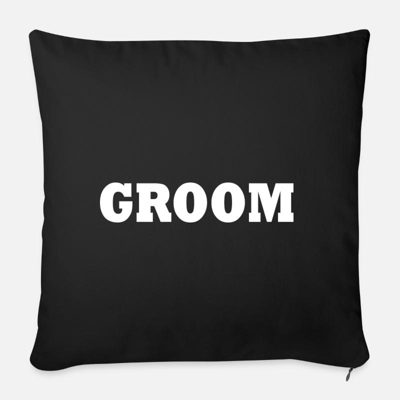 Groom - Sofakissen mit Füllung 45 x 45 cm - Schwarz