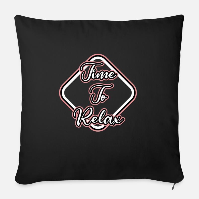 disant - Coussin et housse de 45 x 45 cm - noir