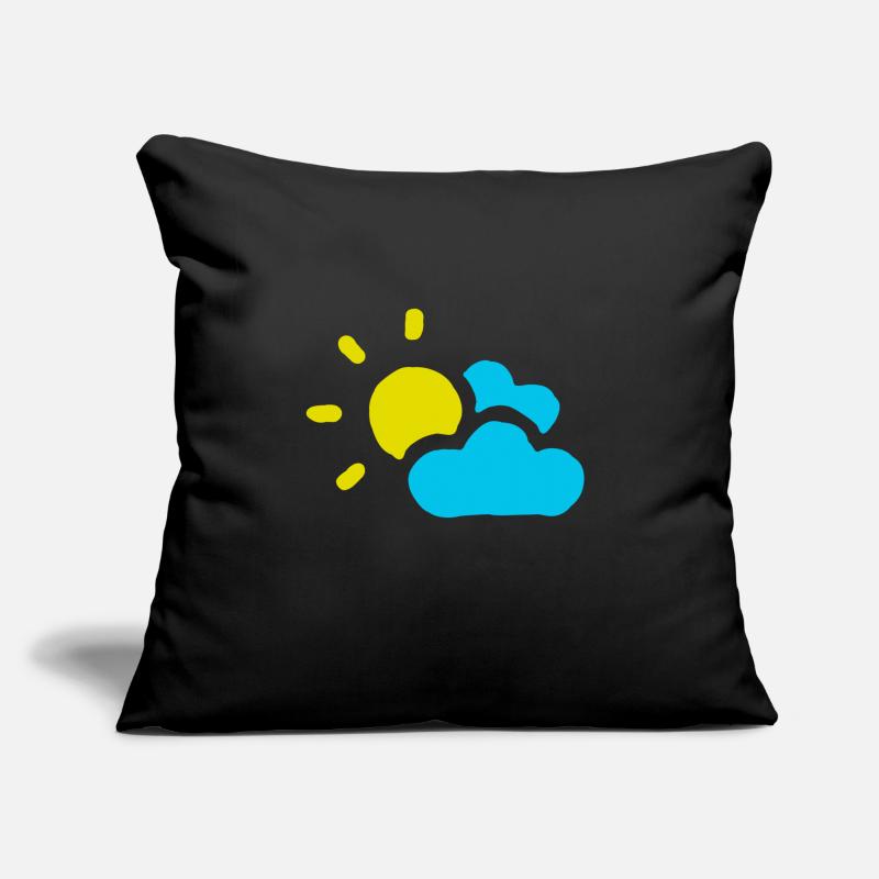 Cloudy sun clouds sky summer spring Sofa pillow with filling 45cm x 45cm