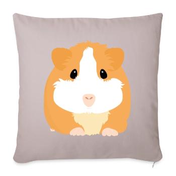 Guinea Pig - Sofa pillow with filling 45cm x 45cm - light taupe - Front