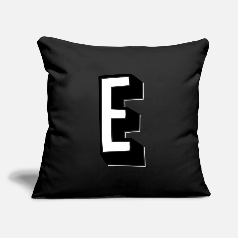 Lettre E - Alphabet E Coussin et housse de 45 x 45 cm