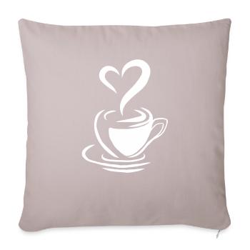 Coffee Bean Caffeine Gift Coffee Coffee Cup - Sofa pillow with filling 45cm x 45cm - light taupe - Front