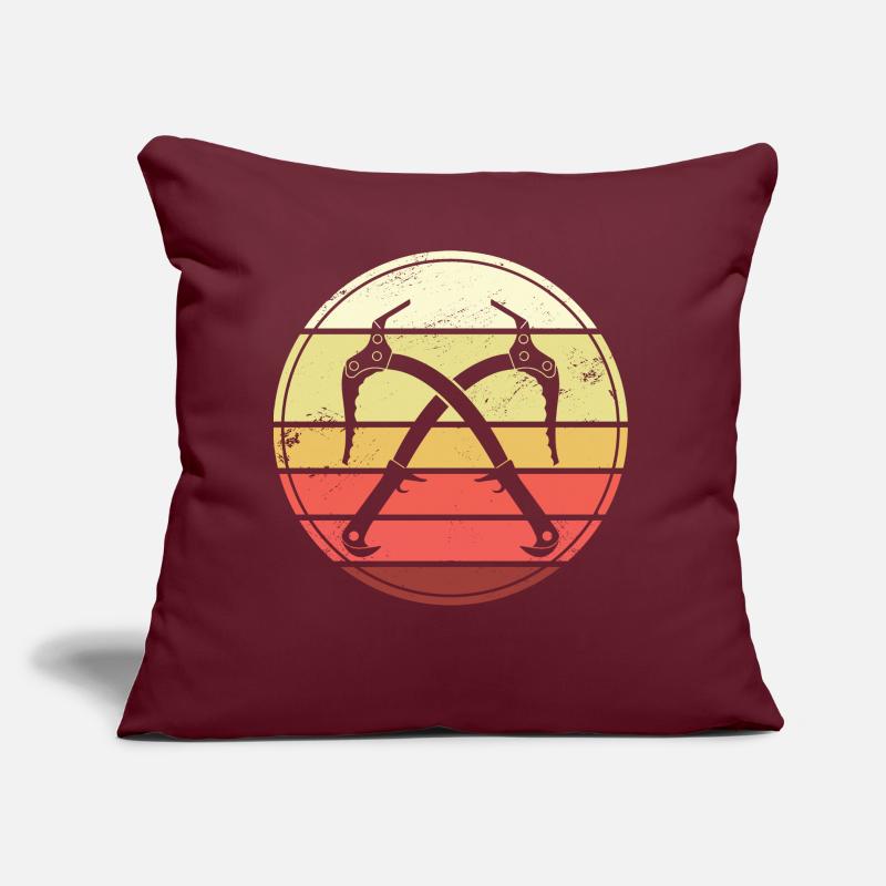 Eisklettern Retro Eispickel Eiskletterer Sofakissen mit Füllung 45 x 45 cm