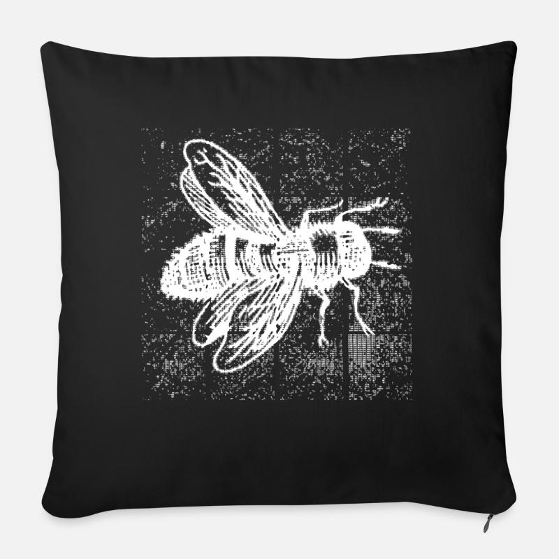 Bit-Biene - Sofakissen mit Füllung 45 x 45 cm - Schwarz