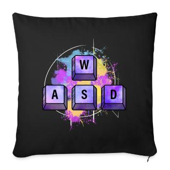 Programmeur Coder Développeur de logiciels - Coussin et housse de 45 x 45 cm - noir - Devant