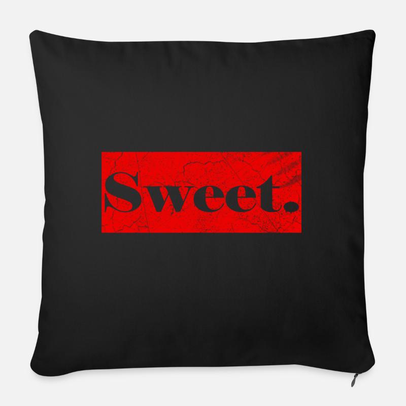 Sweet - Sofakissen mit Füllung 45 x 45 cm - Schwarz
