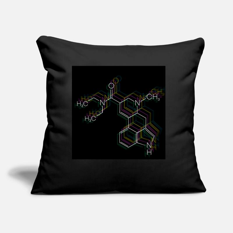 LSD molecule Sofa pillow with filling 45cm x 45cm