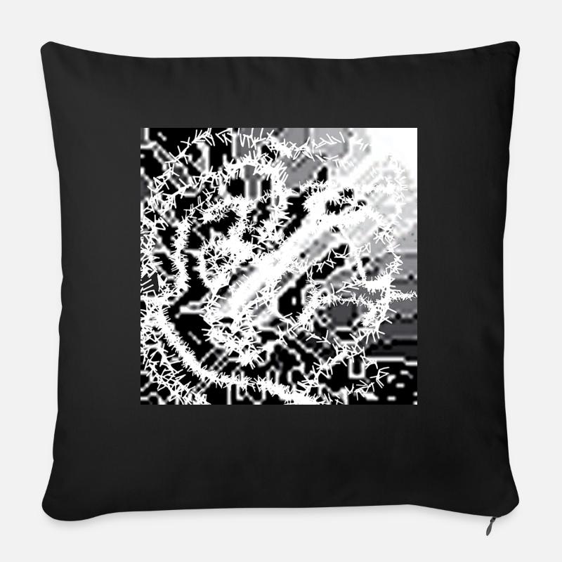 Various - Sofa pillow with filling 45cm x 45cm - black