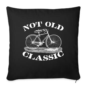 Pas vieux, mais classique - Coussin et housse de 45 x 45 cm - noir - Devant