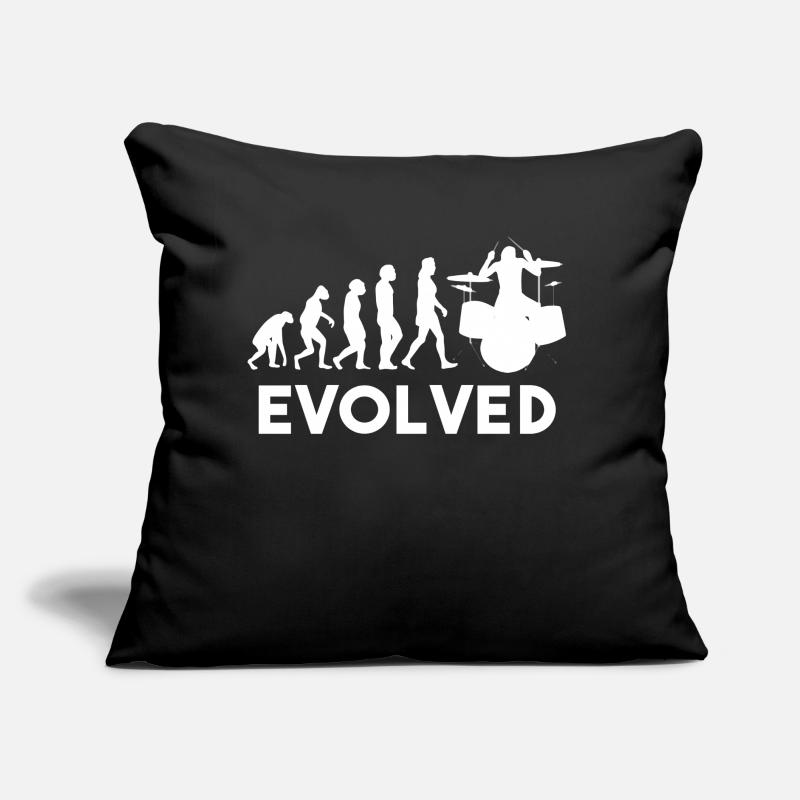 Drummer Schlagzeug Evolution Sofakissen mit Füllung 45 x 45 cm