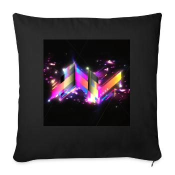CMJN Résumé - Coussin et housse de 45 x 45 cm - noir - Devant