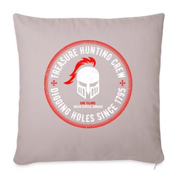 Templar Knight Oak Island Équipe de chasse au trésor - Coussin et housse de 45 x 45 cm - taupe clair - Devant