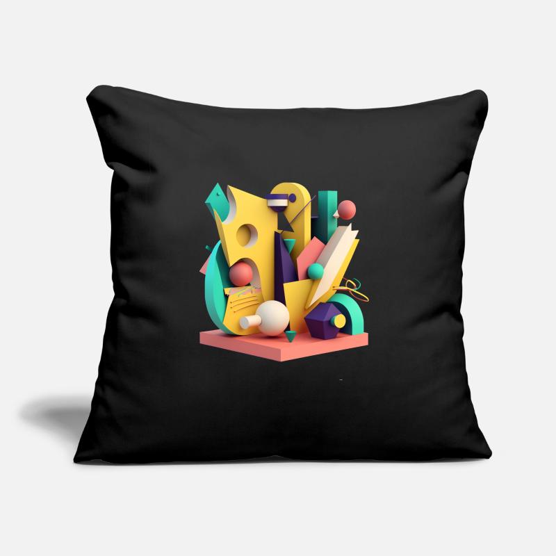 ..3D Coussin et housse de 45 x 45 cm