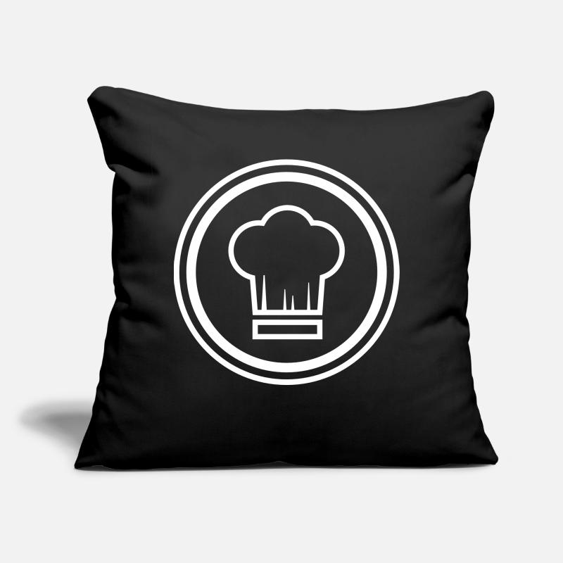 Chef chapeau de chef Coussin et housse de 45 x 45 cm