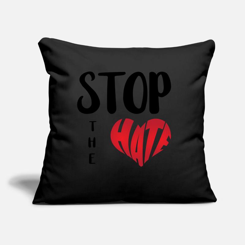 No Hate Dislike Stop Hate Anti Hate Sofa pillow with filling 45cm x 45cm