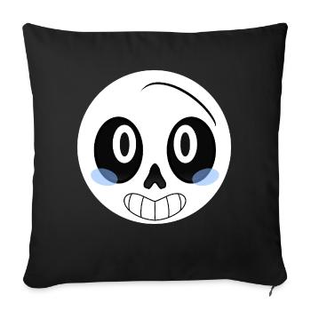 Sans - Sofakissen mit Füllung 45 x 45 cm - Schwarz - Vorne
