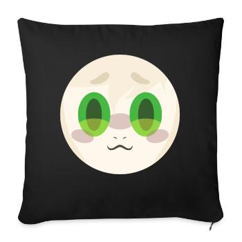 Asriel - Sofakissen mit Füllung 45 x 45 cm - Schwarz - Vorne