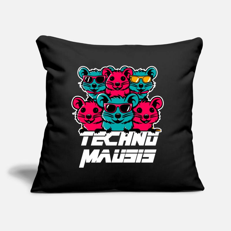 Techno Mausis Coussin et housse de 45 x 45 cm