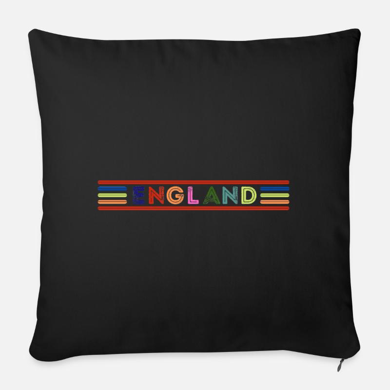 England - Sofakissen mit Füllung 45 x 45 cm - Schwarz