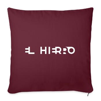 EL HIERRO – Îles Canaries – Espagne - Coussin et housse de 45 x 45 cm - bordeaux - Devant