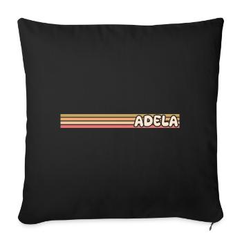 Style Adel - Coussin et housse de 45 x 45 cm - noir - Devant