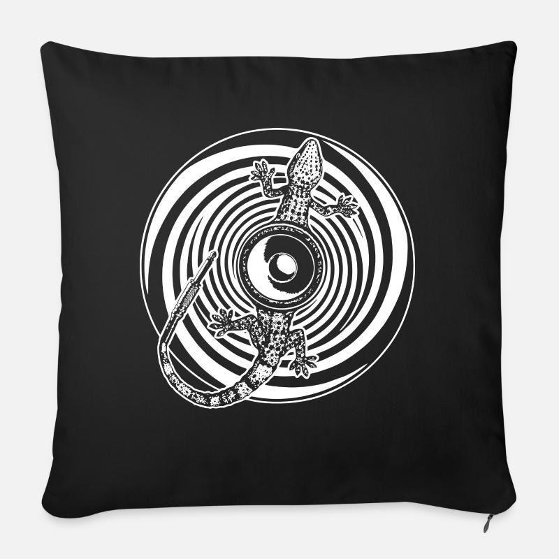 Gecko Tekno haut-parleur arrière 23 - Coussin et housse de 45 x 45 cm - noir