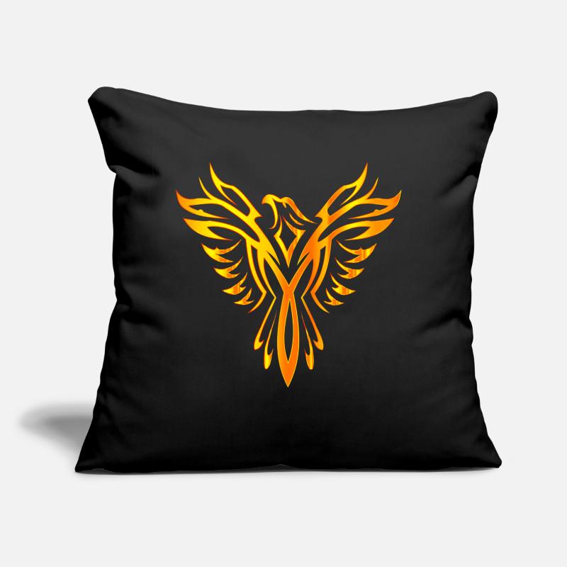 Oiseau phoenix aile de feu Coussin et housse de 45 x 45 cm