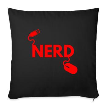 Computer Science Nerd - Sofa pillow with filling 45cm x 45cm - black - Front
