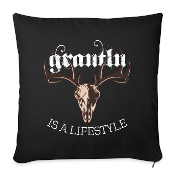 Grantln is a Lifestyle Grantler Hirsch Bayern - Sofa pillow with filling 45cm x 45cm - black - Front