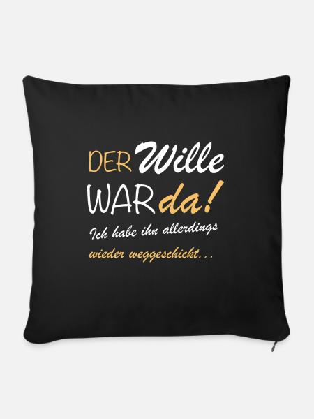 Lustige Sprüche Cooler Spruch Geschenkidee Party - Sofakissen mit Füllung 45 x 45 cm - Schwarz