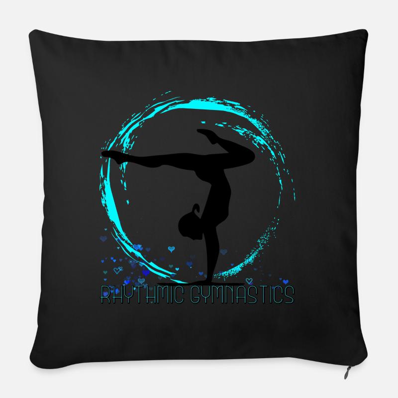 Gymnastique rythmique - Coussin et housse de 45 x 45 cm - noir