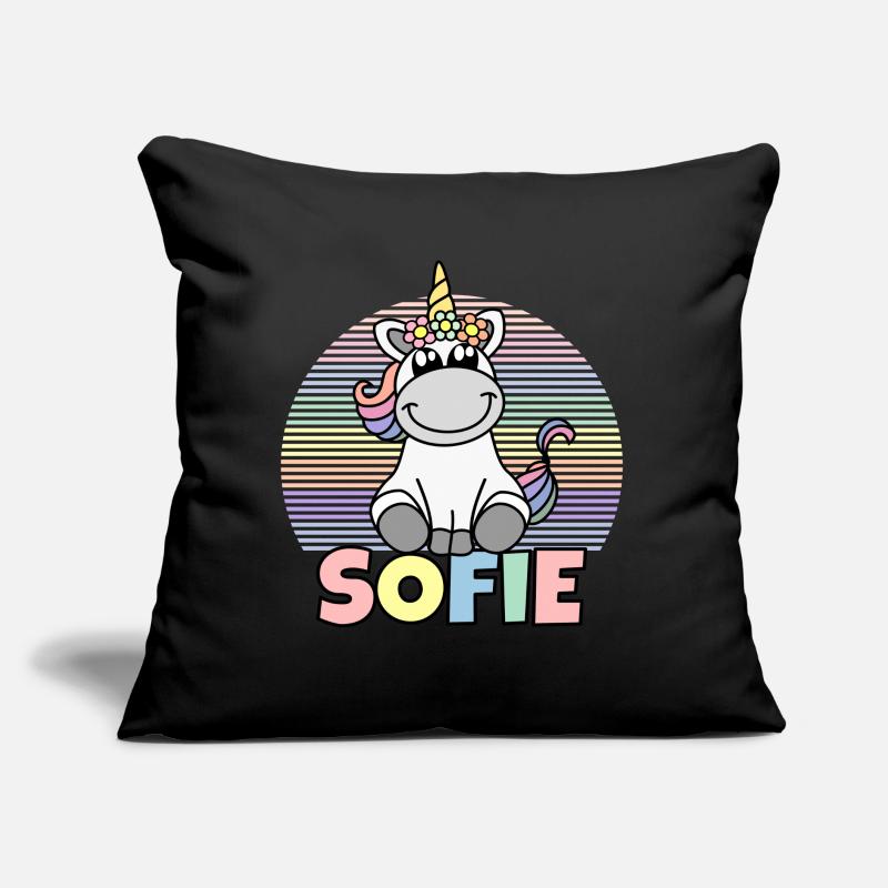 Sofie Einhorn Name Sofakissen mit Füllung 45 x 45 cm