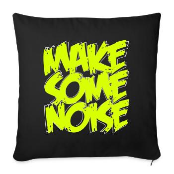FAITES DU BRUIT - Coussin et housse de 45 x 45 cm - noir - Devant
