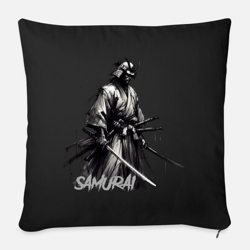 Samurai - Sofakissen mit Füllung 45 x 45 cm - Schwarz