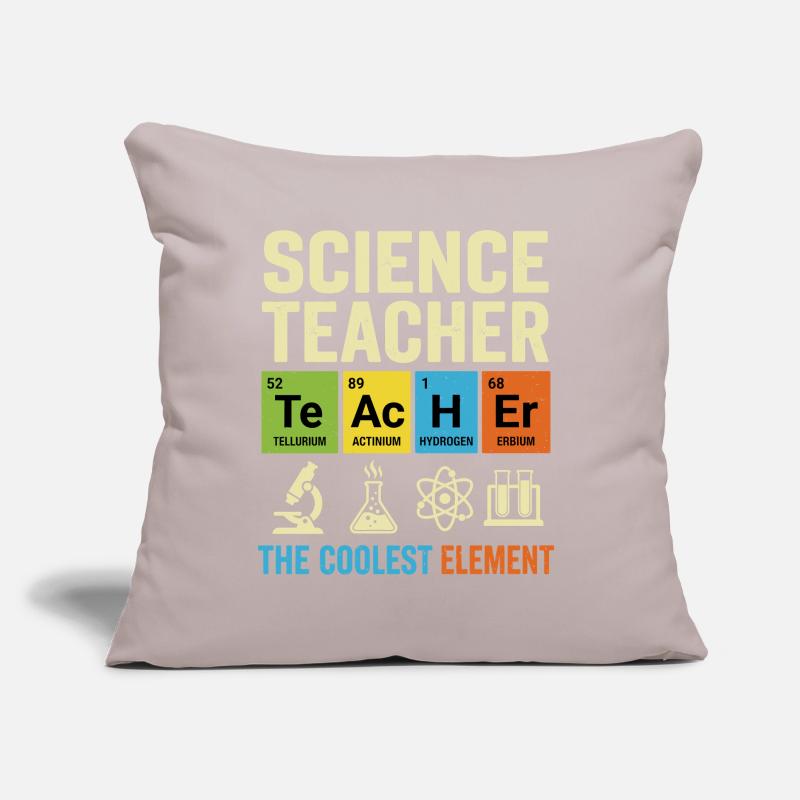 Professeur de sciences L’élément le plus cool Coussin et housse de 45 x 45 cm