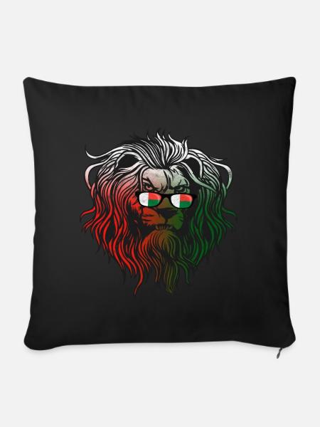Madagaskar - Sofakissen mit Füllung 45 x 45 cm - Schwarz