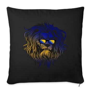 Bosnia and Herzegovina - Sofa pillow with filling 45cm x 45cm - black - Front